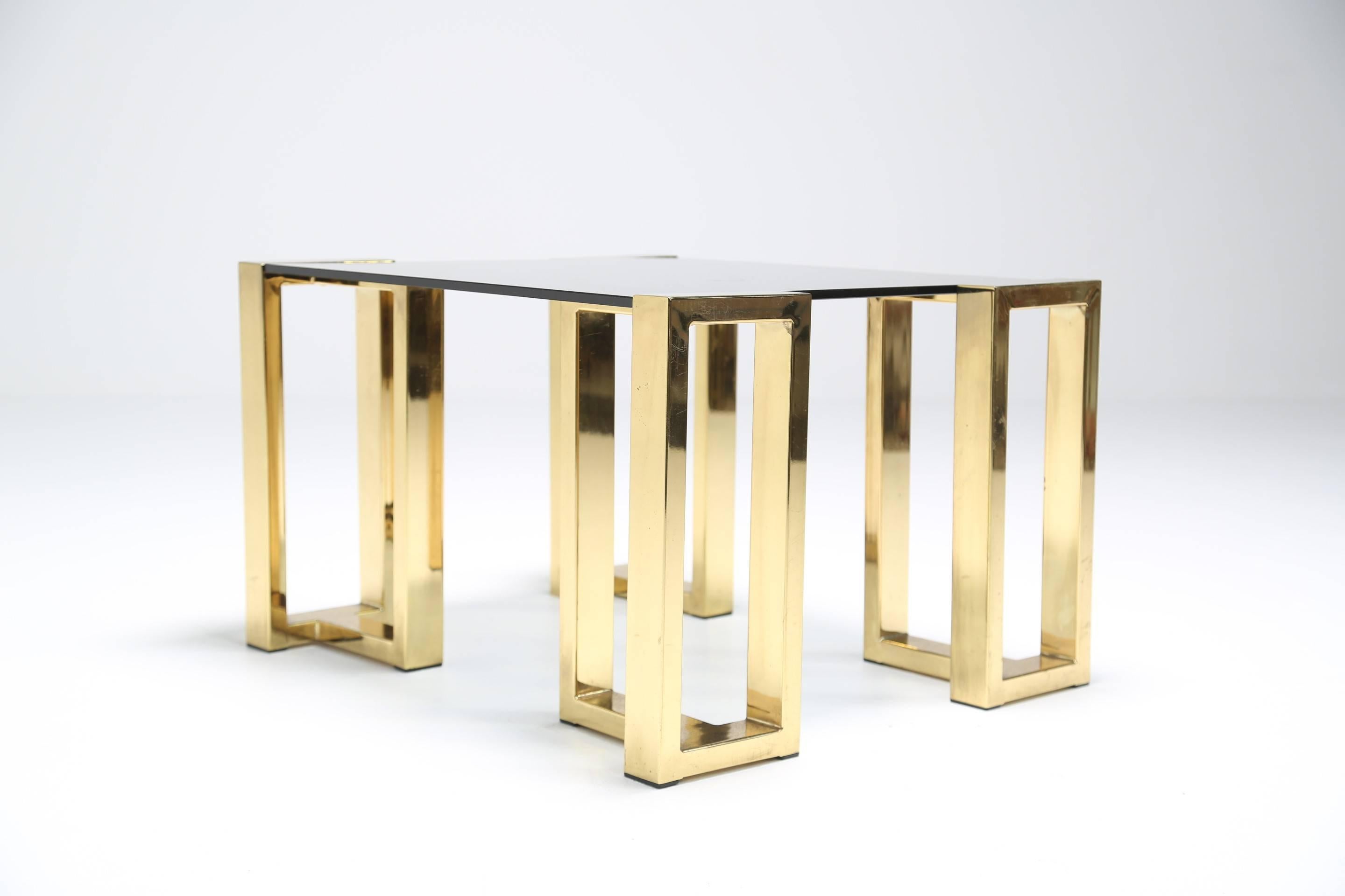 Mid-century Brass Coffee Table or End Table In Good Condition For Sale In Oberstown, Lusk, IE