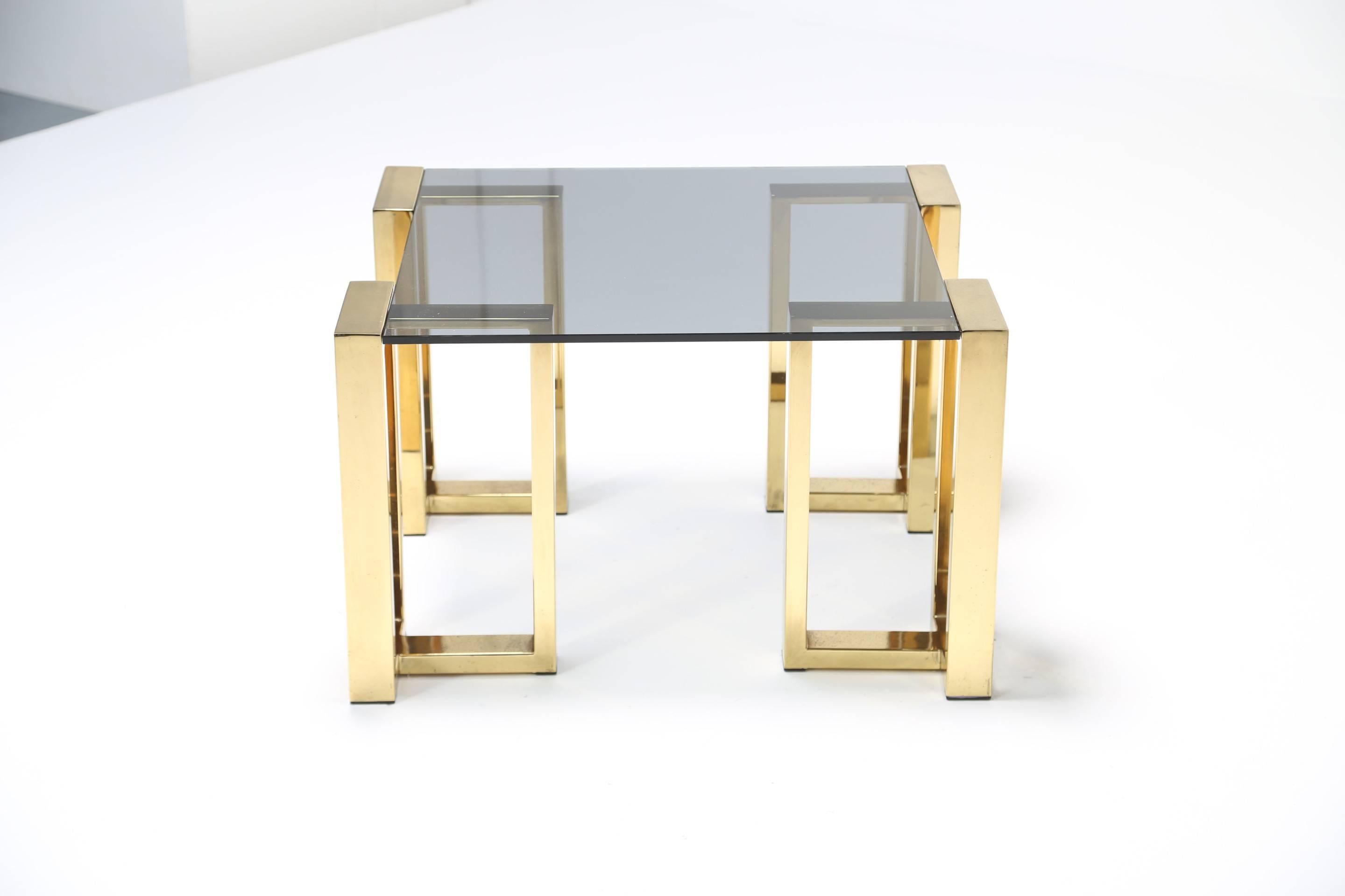 Mid-century Brass Coffee Table or End Table For Sale 2