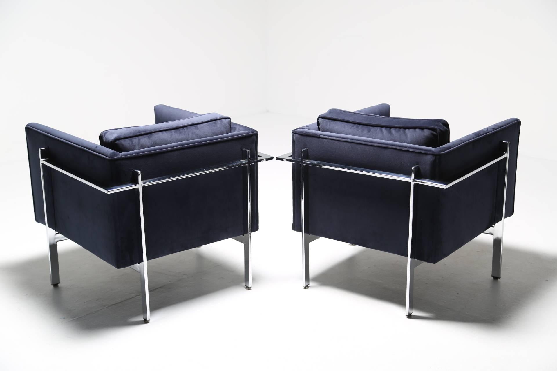 American Mid-Century Modern Lounge Chairs by Milo Baughman