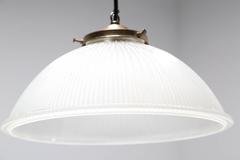 Mid-Century Large Industrial Holophane Lamp