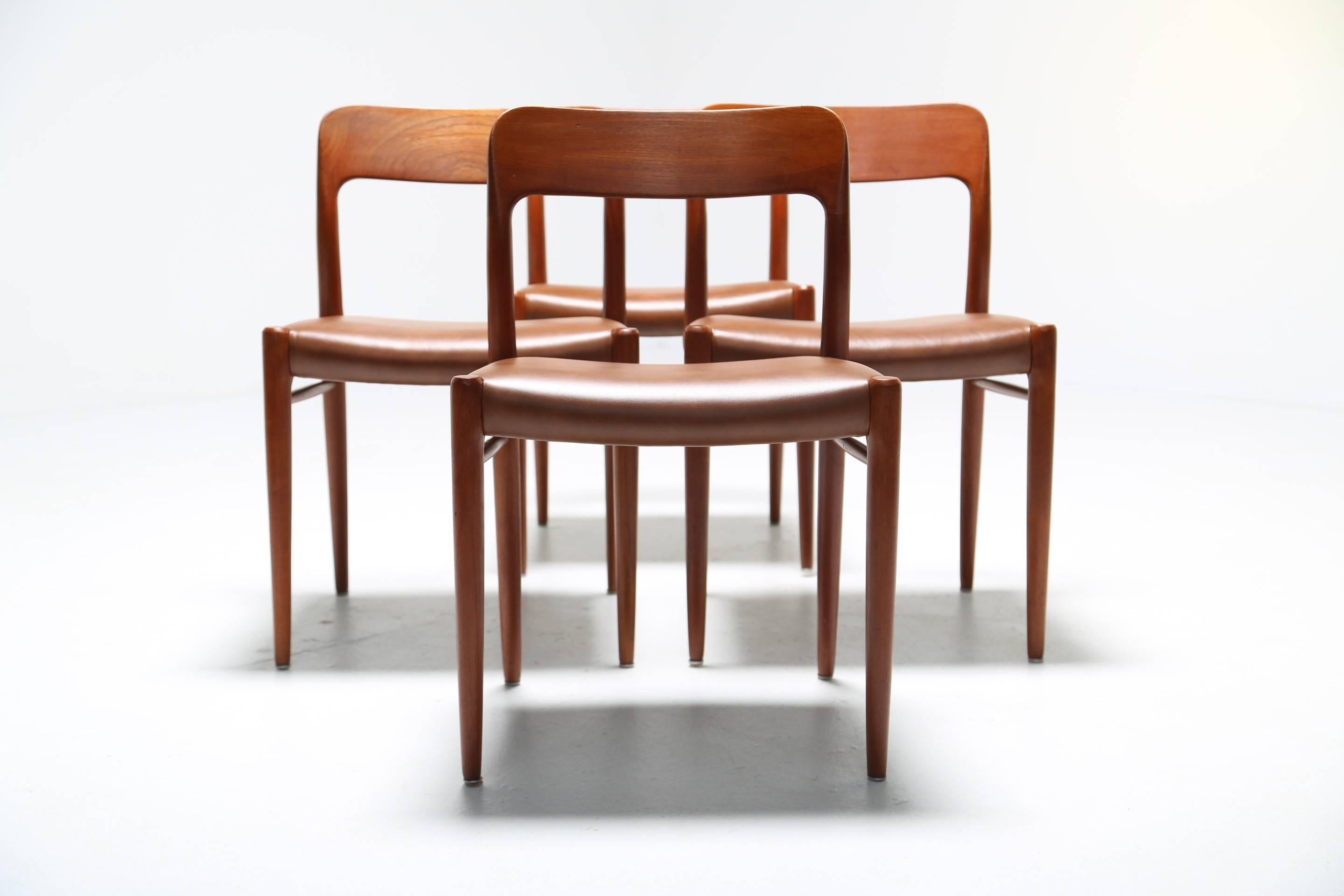 Mid-Century Modern Mid Century Niels O. Møller Dining Table and Chairs