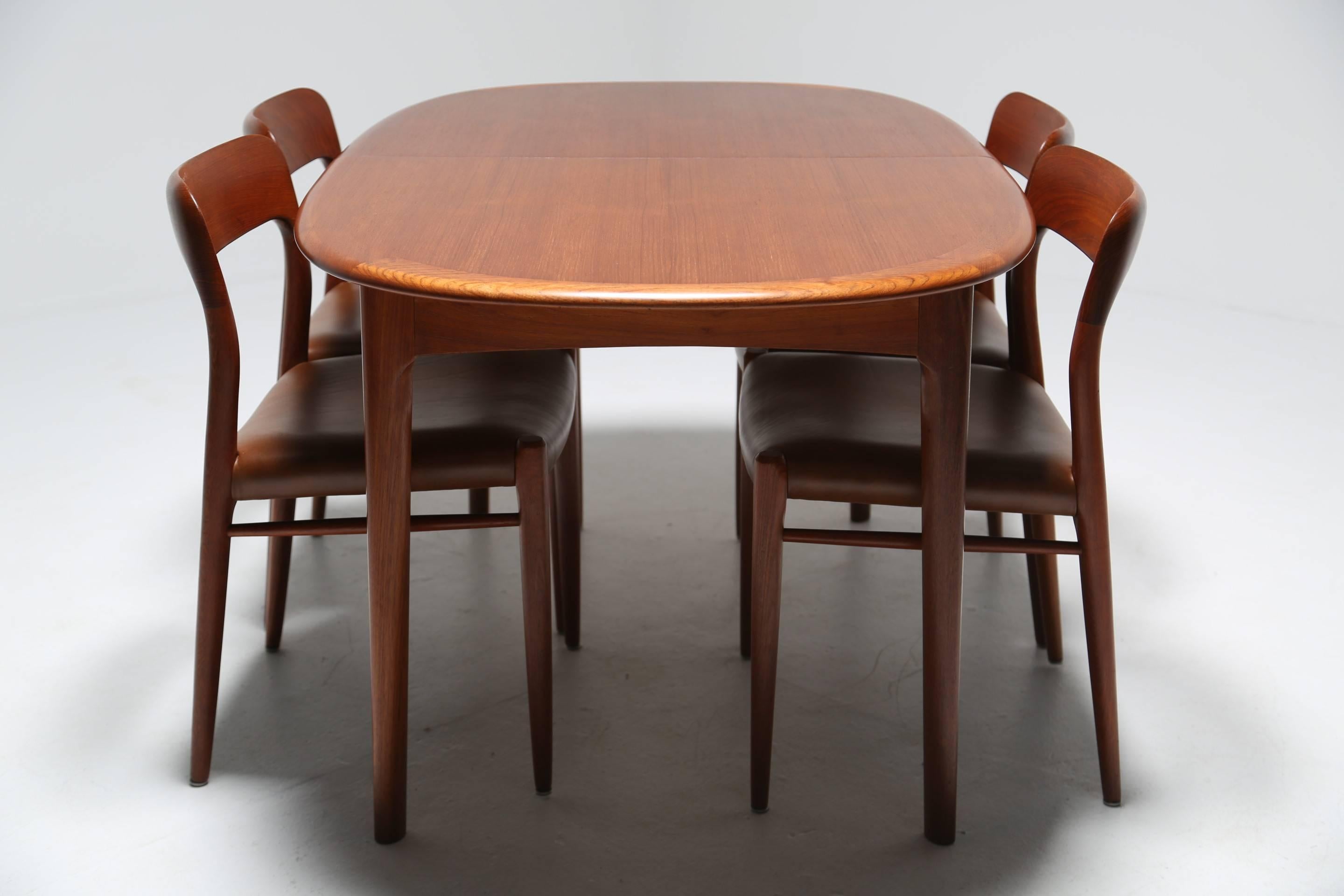 Mid Century Niels O. Møller Dining Table and Chairs 3