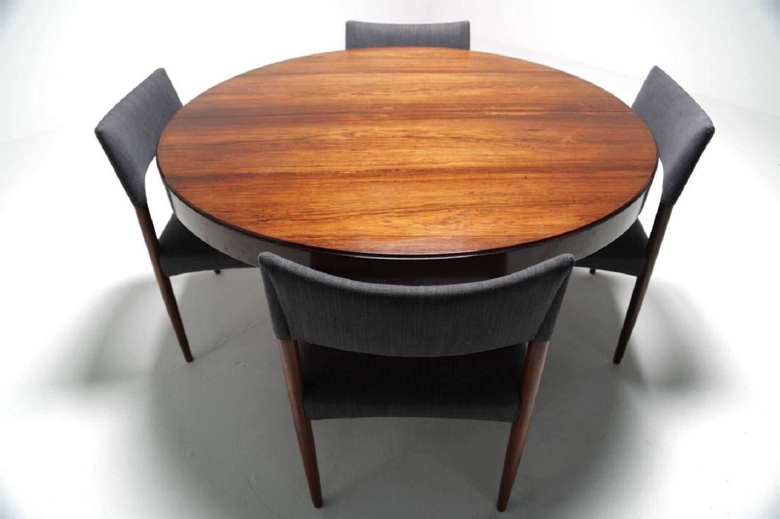 Kai Kristiansen Danish hardwood dining table, Denmark 1960s 2