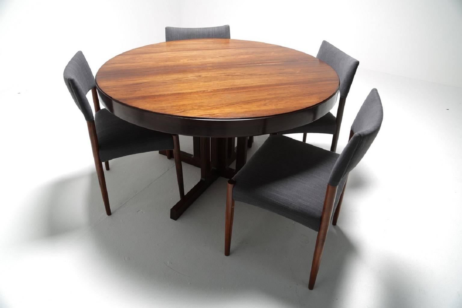 Kai Kristiansen Danish hardwood dining table, Denmark 1960s 4