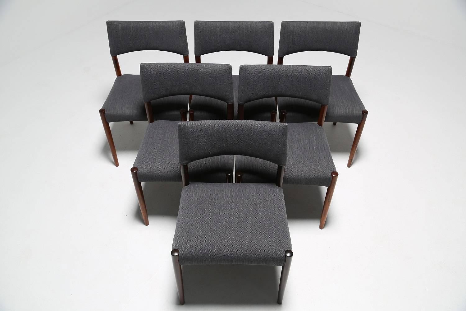 Mid-Century Modern V.S Andersen mid century Danish dining chairs, Denmark 1960s