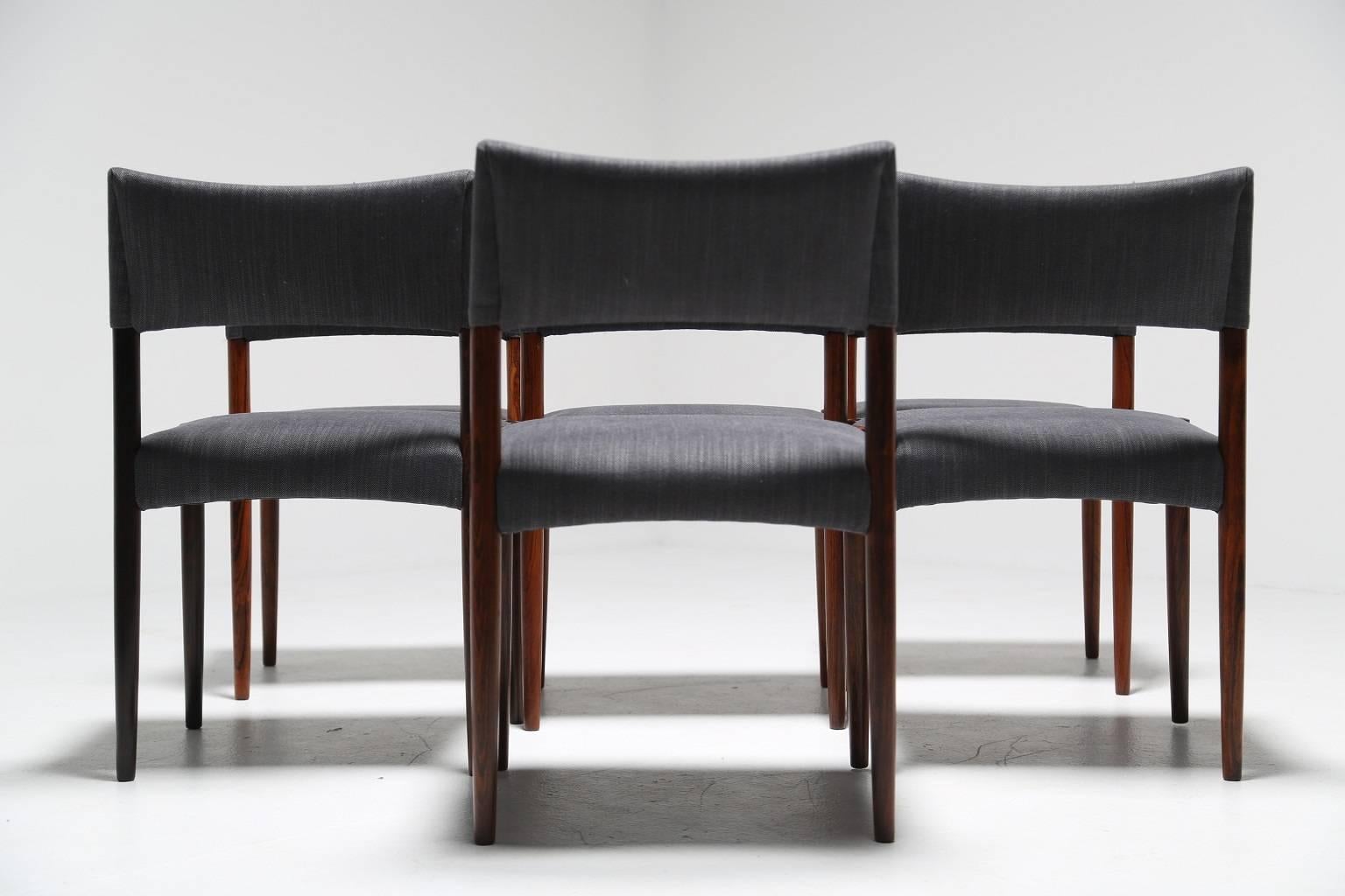 V.S Andersen mid century Danish dining chairs, Denmark 1960s 2
