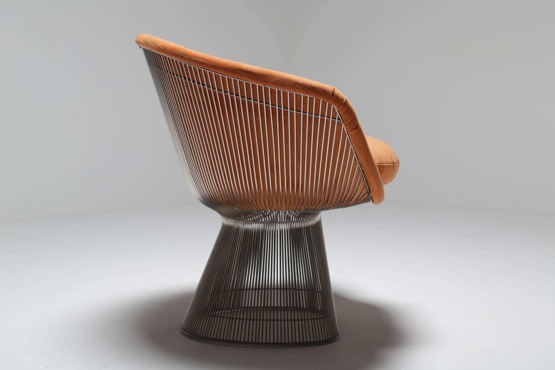Steel Warren Platner Lounge Chair for Knoll International