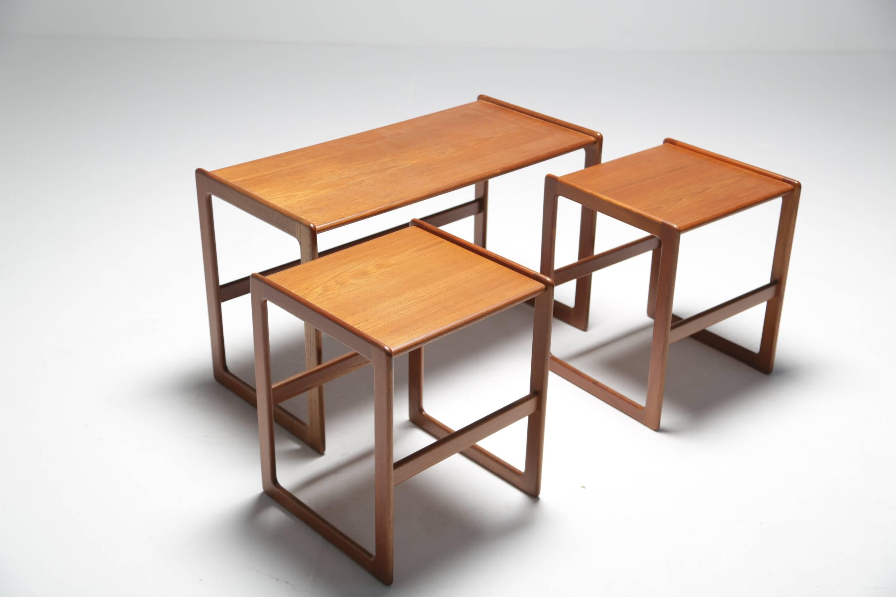 Joinery  Arne Hovmand Olsen Scandinavian modern teak nesting tables