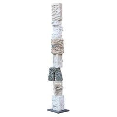 Landscape Totem – Contemporary Sculptural Ceramic by Ingrid Vermulst