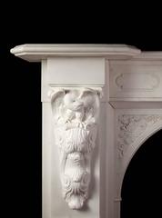 Antique Irish Marble Fireplace