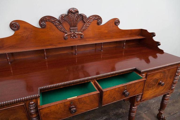 Irish Mahogany Sideboard For Sale at 1stdibs