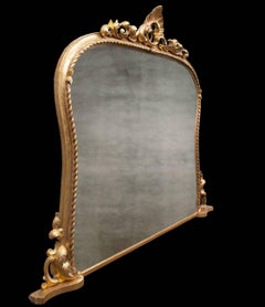Antique Overmantel Mirror