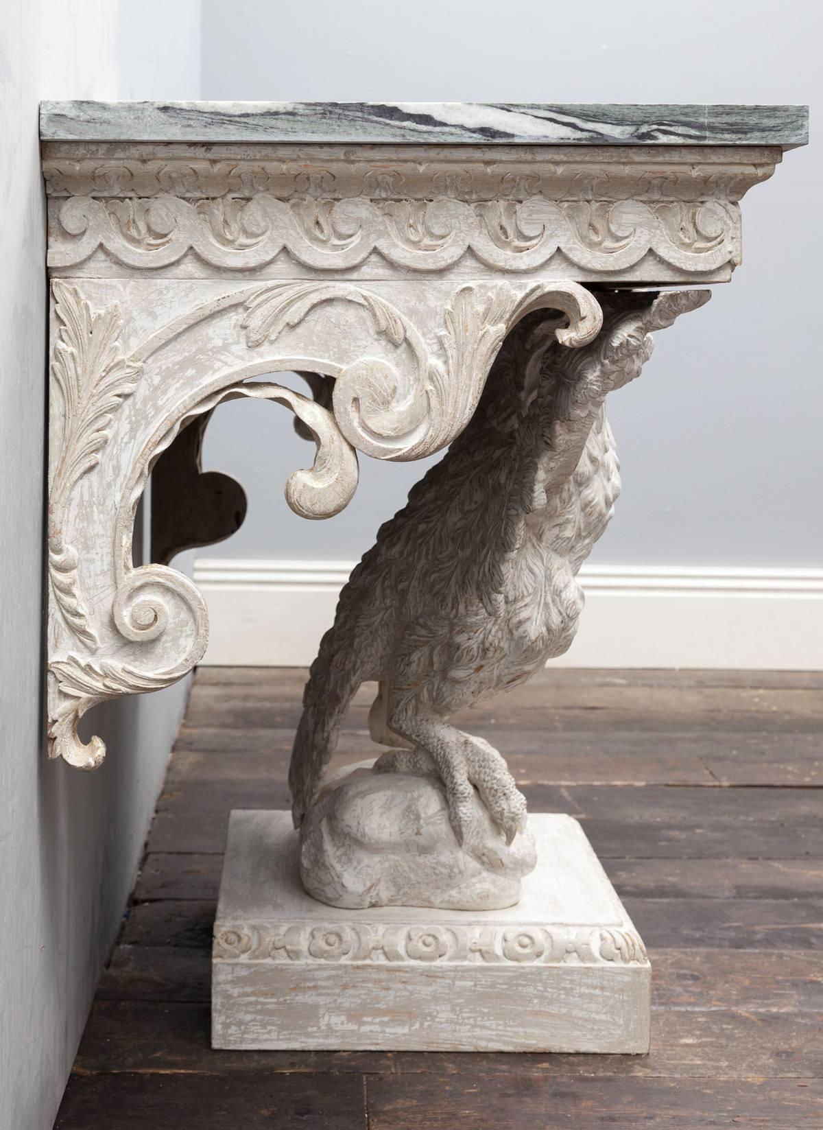 Carved Pair Console Tables