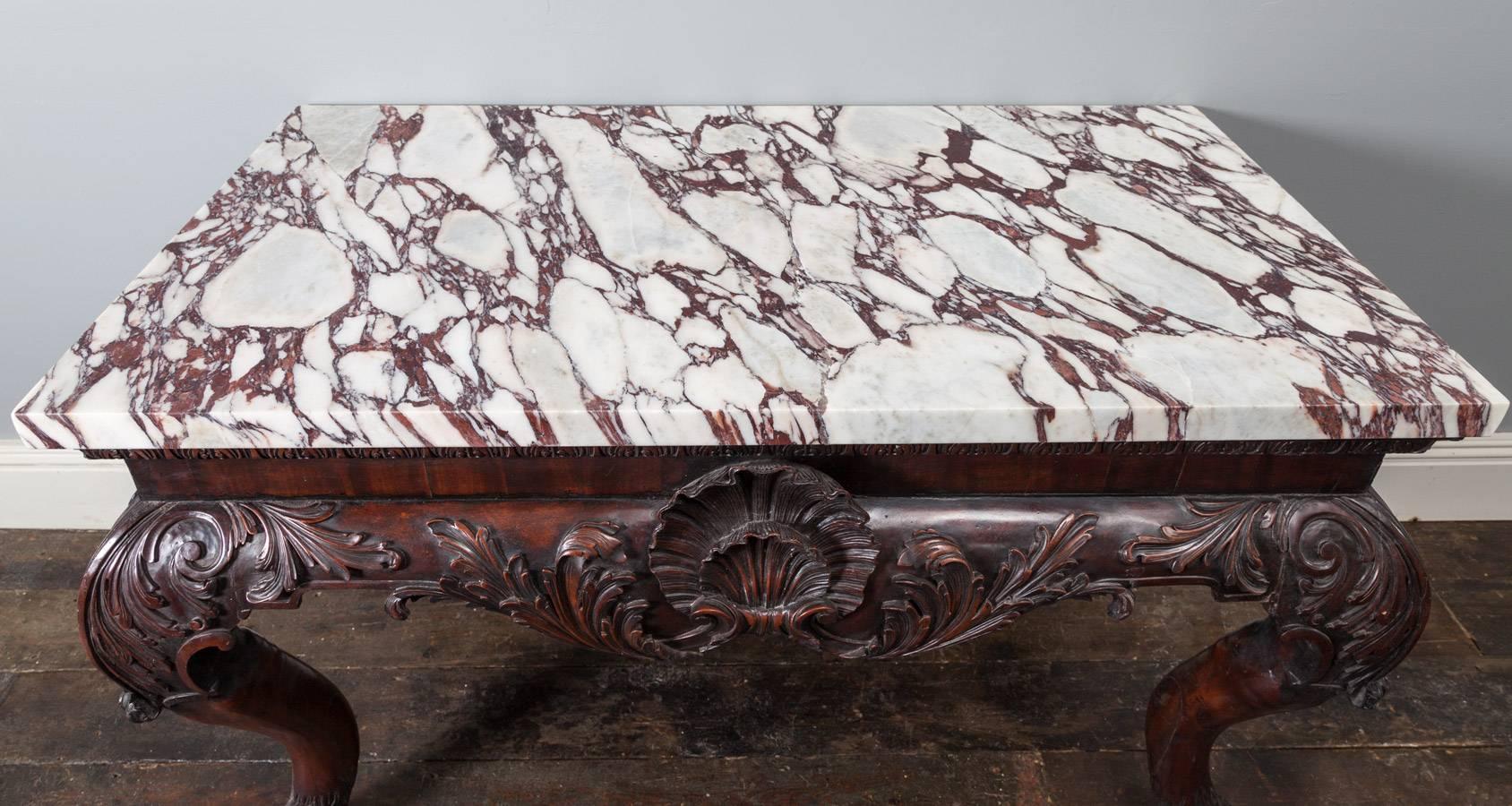 Marbre de Brescia Table d'Appoint Ancienne en vente