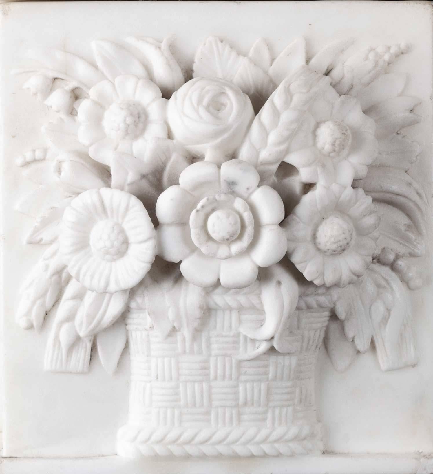 Statuary Marble Antique Marble Fireplace