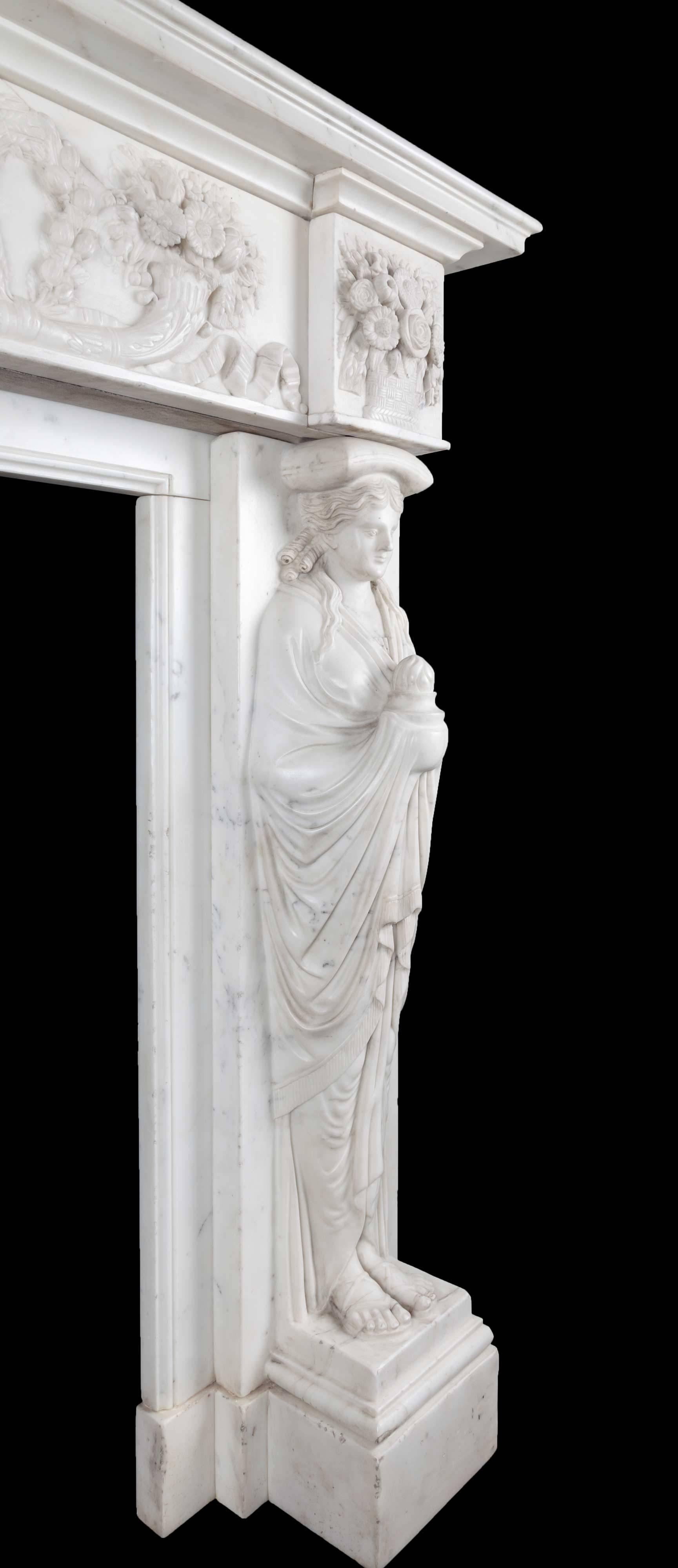 Antique Marble Fireplace In Good Condition In Tyrone, Northern Ireland