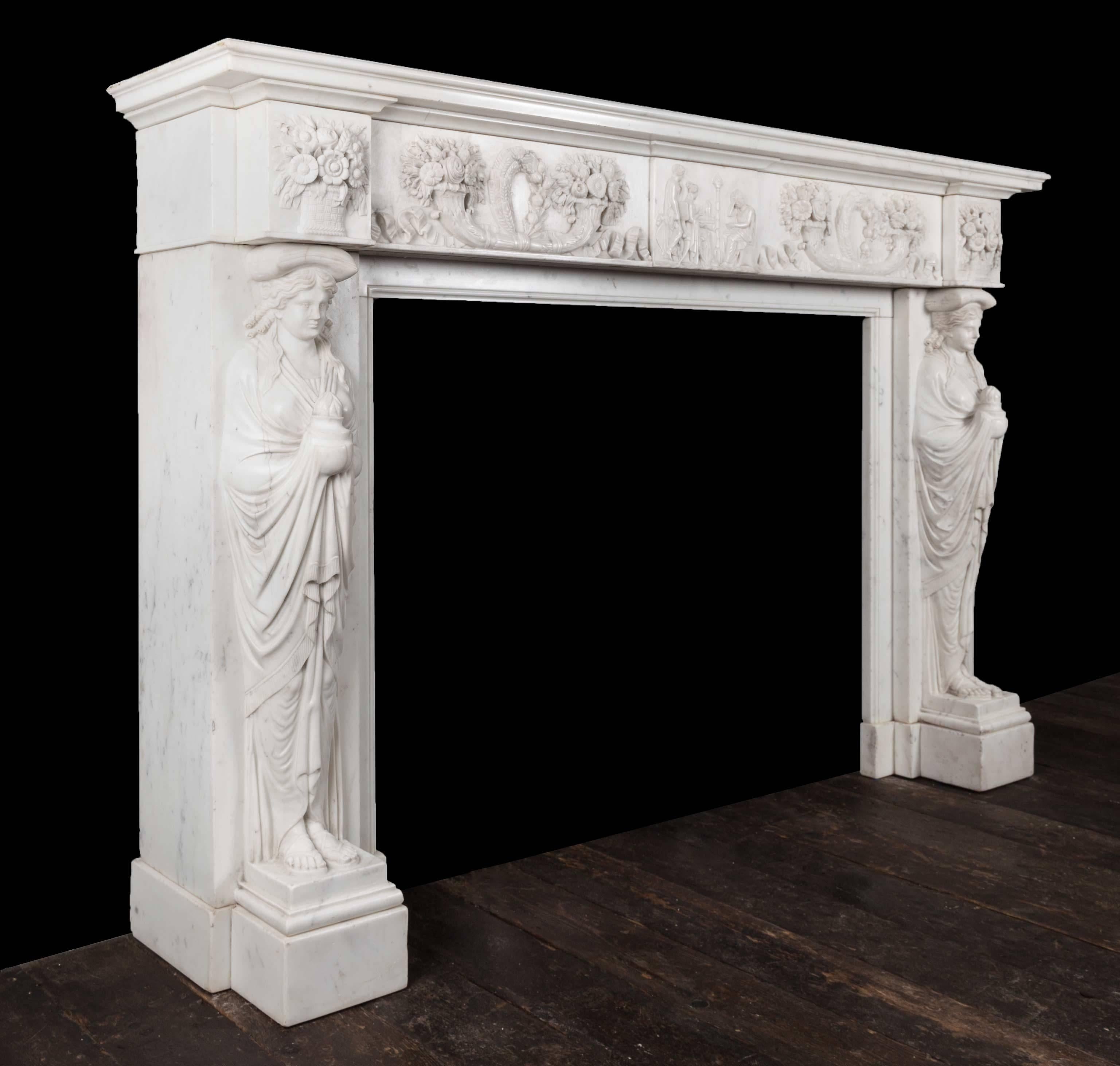 Antique Marble Fireplace 1