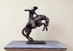 Bronze sculpture after Frederic Remington’s celebrated ‘The Bronco Buster’.