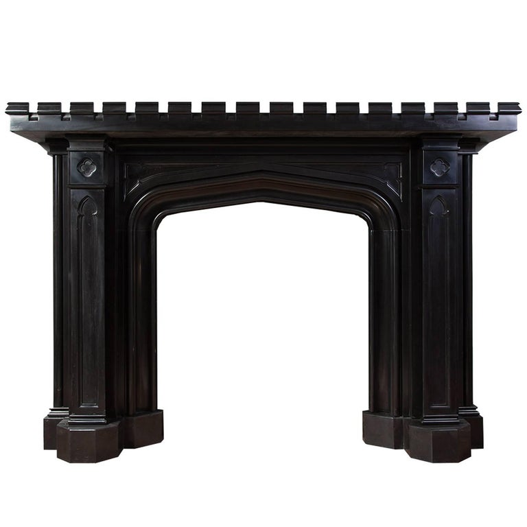 Gothic Marble Mantelpiece For Sale at 1stDibs