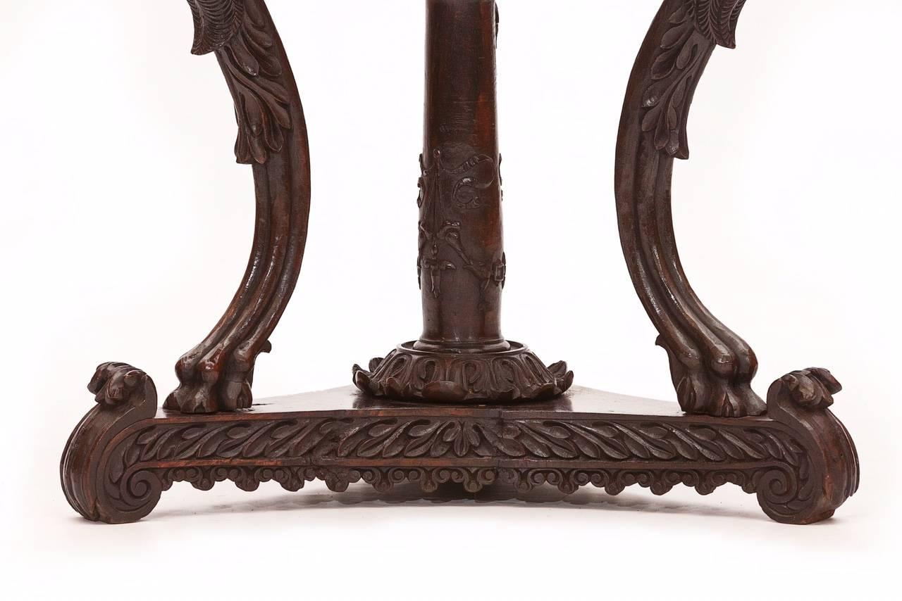 English 19th Century Specimen Marble Table