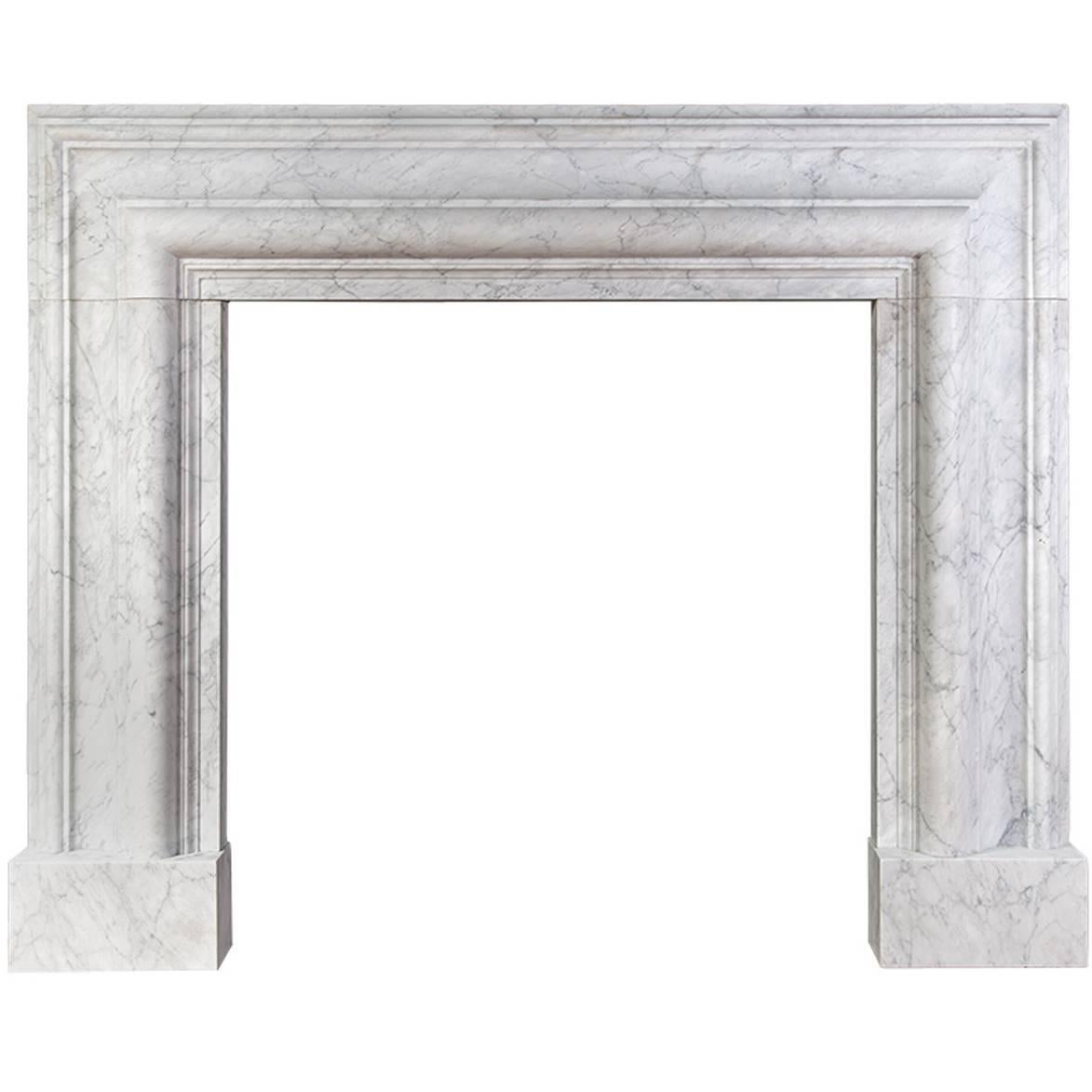 Ryan & Smith Carrara Marble Bolection Mantel