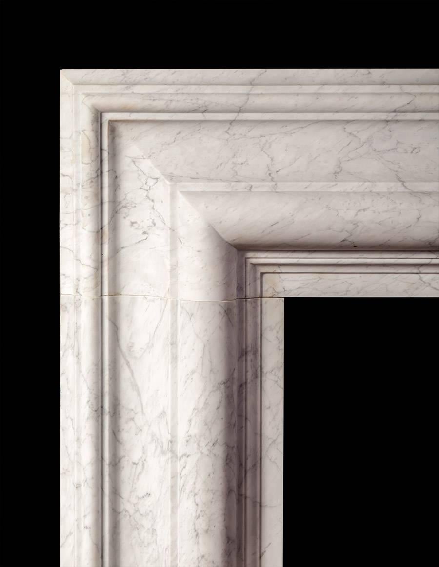 Baroque Ryan & Smith Carrara Marble Bolection Mantel
