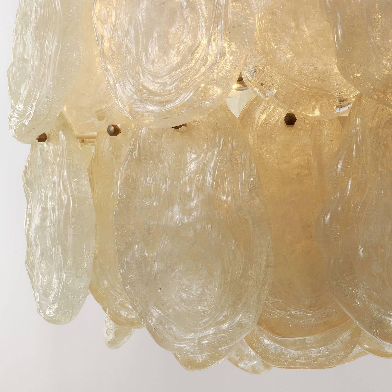 Lucite Nickel Chandelier Kalmar Style, 1970s 2