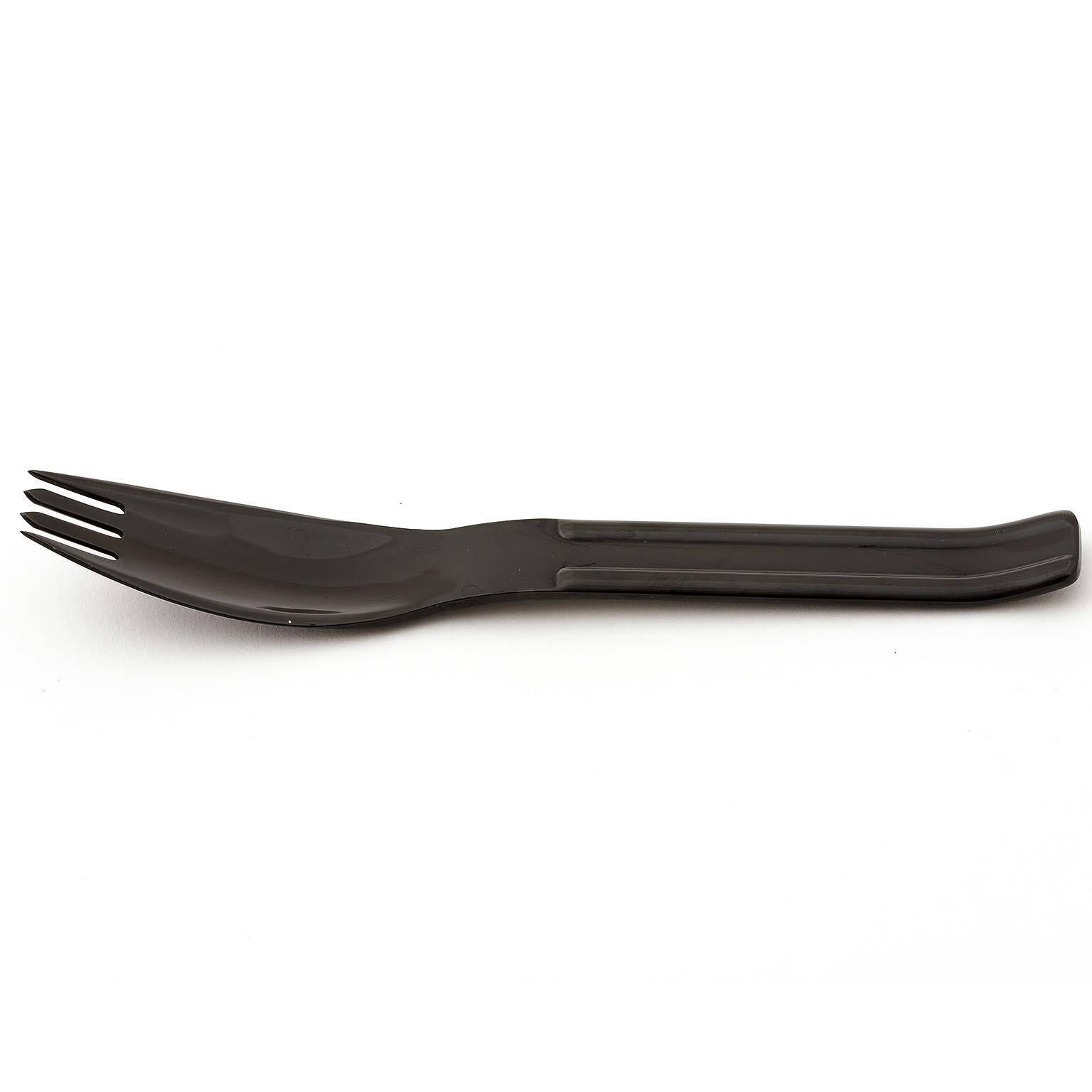 Carl Auböck Black Flatware CULINAR, 12 People, 81 Pieces, Collini Austria, 1979 In Excellent Condition In Hausmannstätten, AT