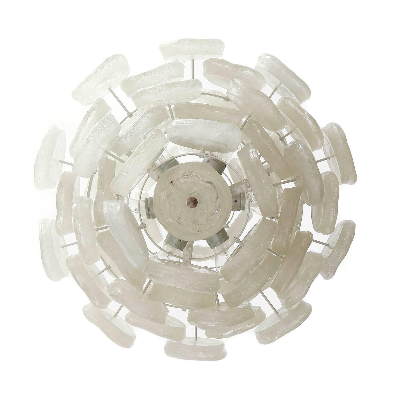 Kalmar Style Lucite Chandelier Pendant Light, 1970s (Österreichisch)