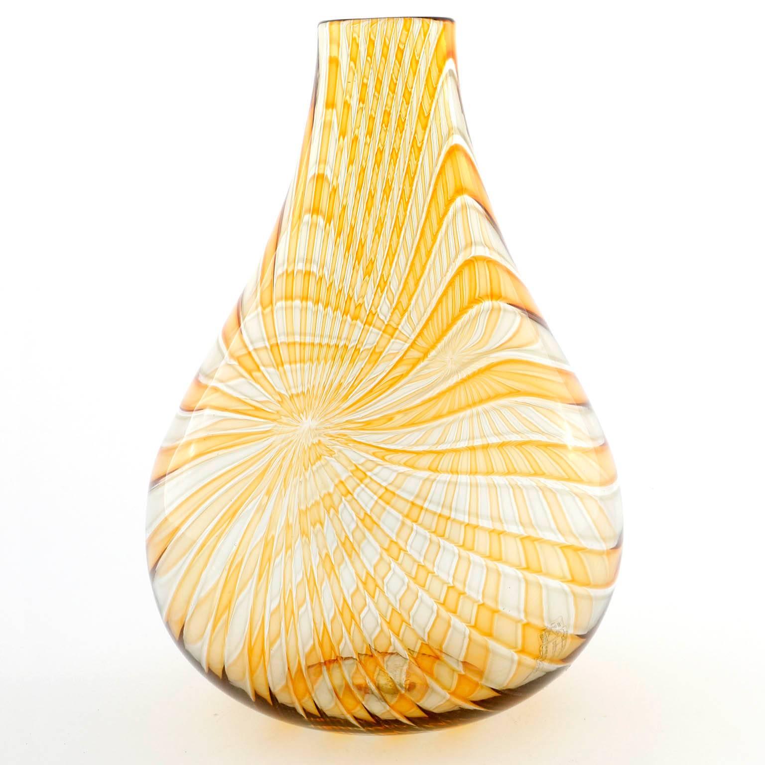 Modern Glass Vase 'Samarcanda' Lino Tagliapietra for Effetre International, Italy, 1986