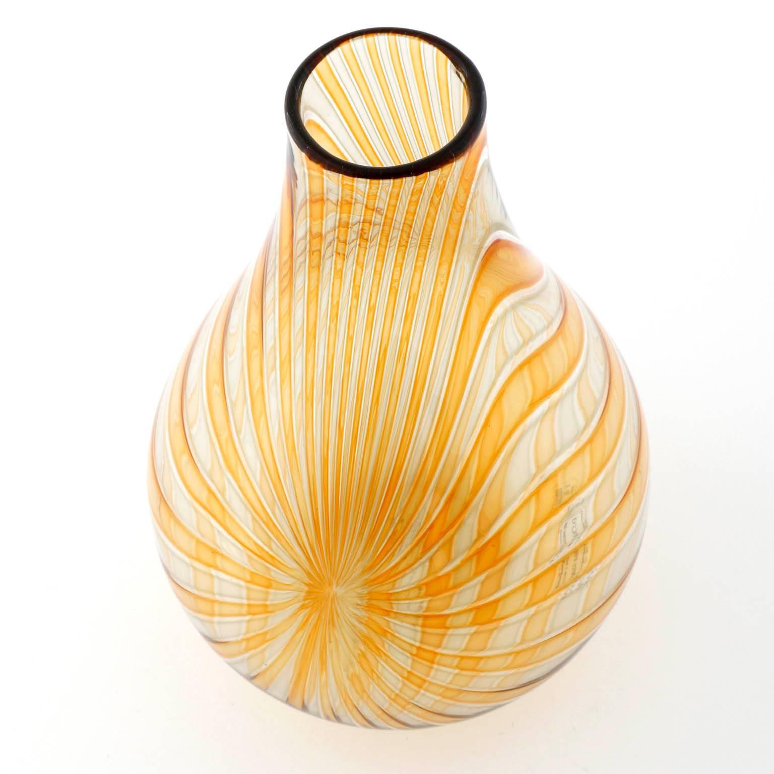 Glass Vase 'Samarcanda' Lino Tagliapietra for Effetre International, Italy, 1986 In Excellent Condition In Hausmannstätten, AT