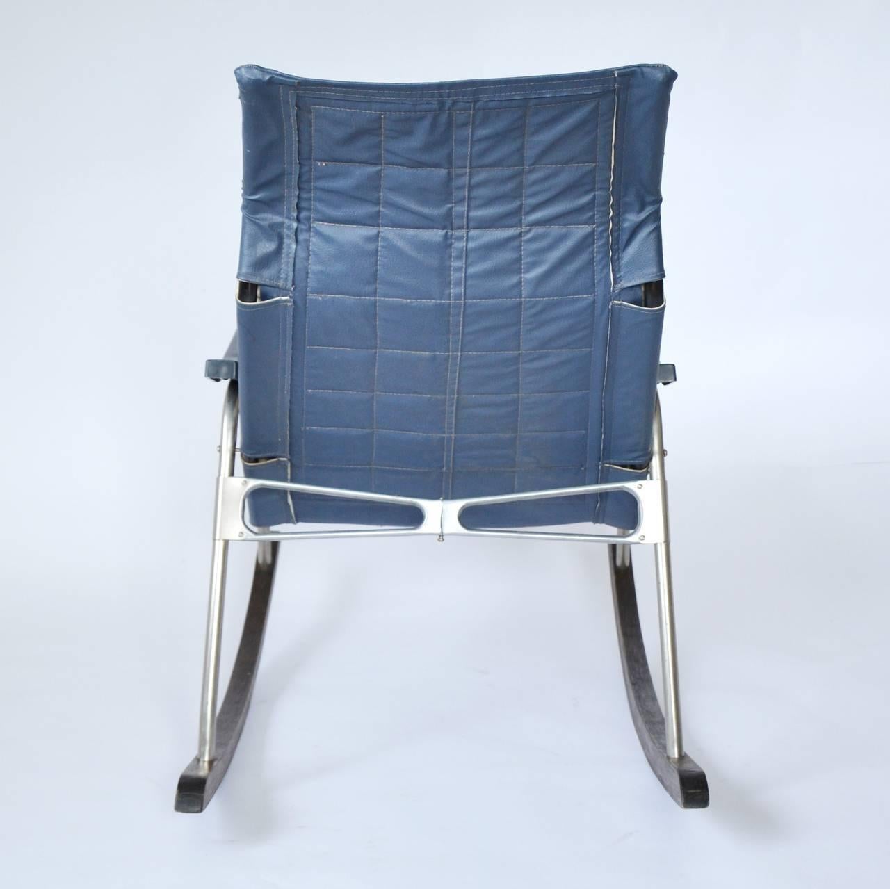 Folding Rocking Chair by Takeshi Nii, Japan, 1950s In Good Condition In Hausmannstätten, AT