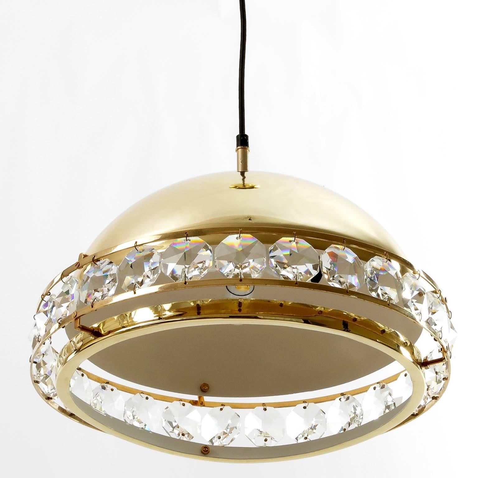 cut glass pendant light