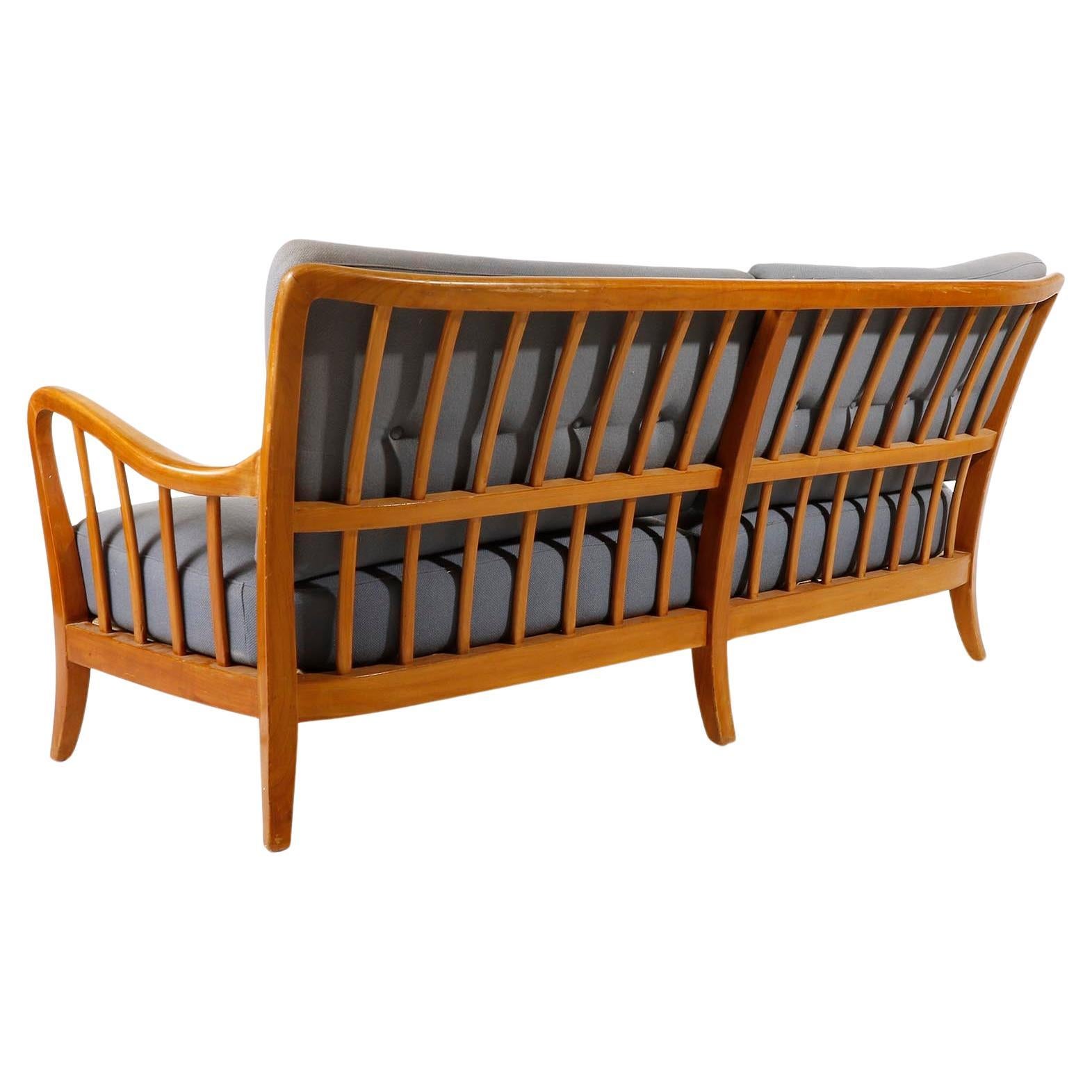 Bench Seette Seat by Thonet, Attributed to Josef Frank, Wood, 1940 For Sale