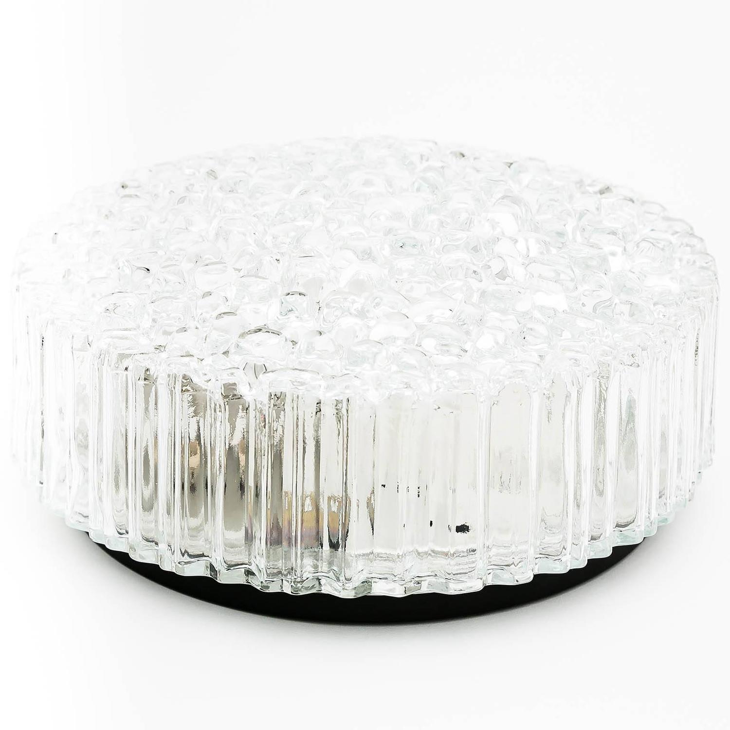 Pair of Limburg Flush Mount or Wall Lights by Helena Tynell Bubble Glass at 1stdibs