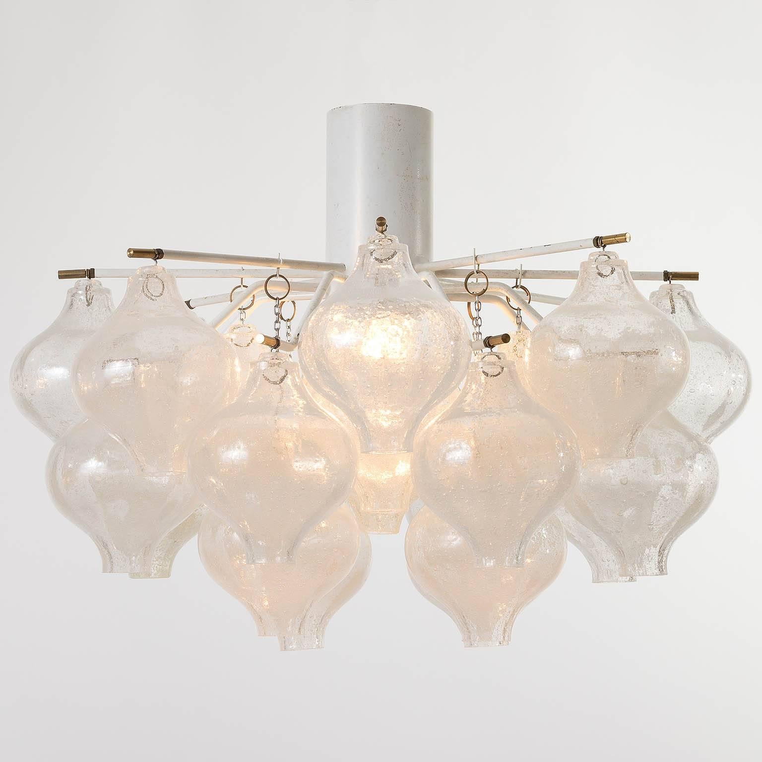 Lacquered Kalmar Tulipan Flush Mount Light, 1960s, 1 of 2 For Sale