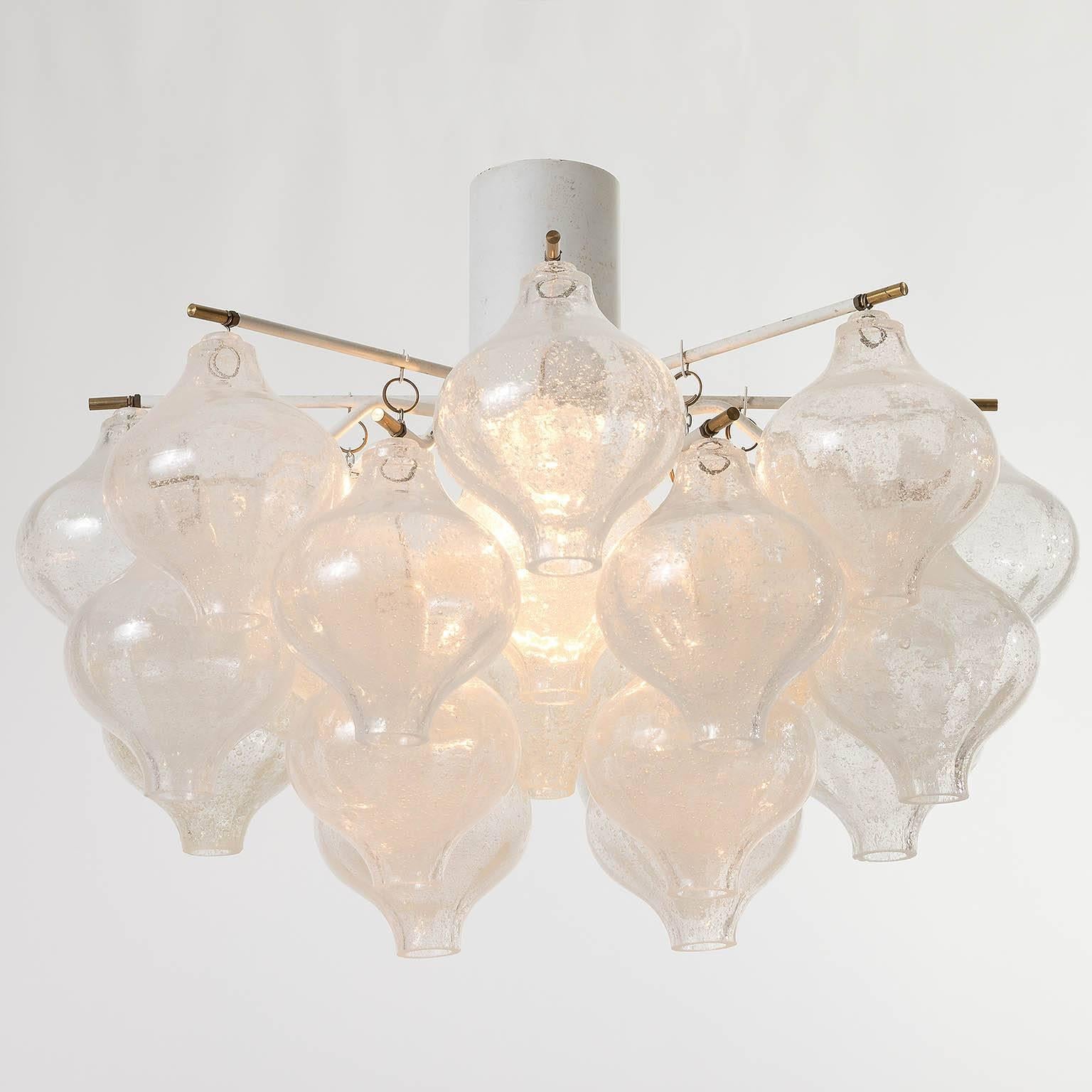 Mid-20th Century Kalmar Tulipan Flush Mount Light, 1960s, 1 of 2 For Sale