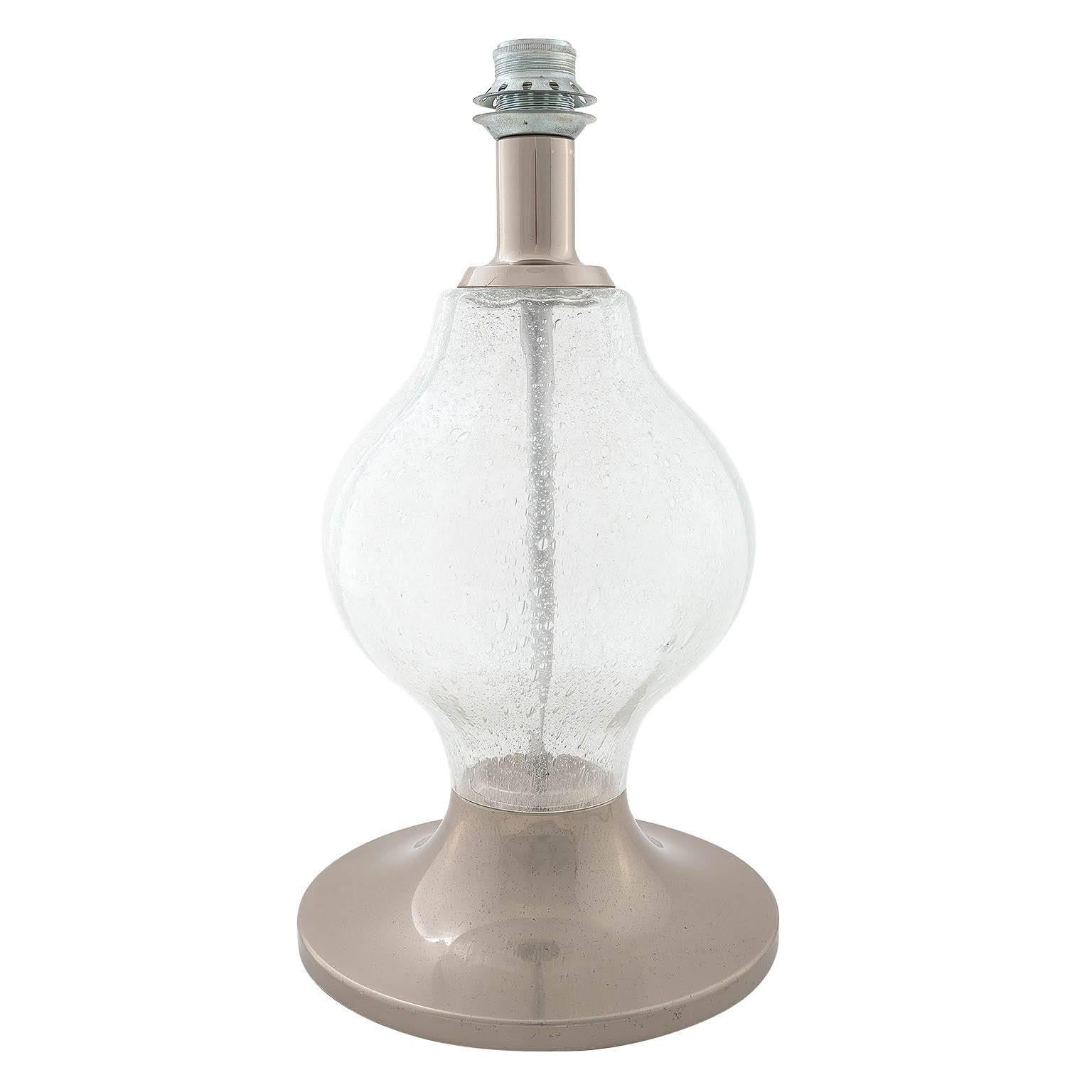 Large Kalmar 'Tulipan' Table or Floor Lamp, Glass Nickel, 1960s In Good Condition For Sale In Hausmannstätten, AT