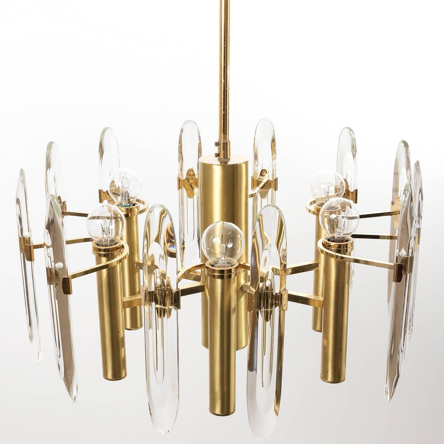 Mid-Century Modern Gaetano Sciolari Chandelier, Italy, 1960s