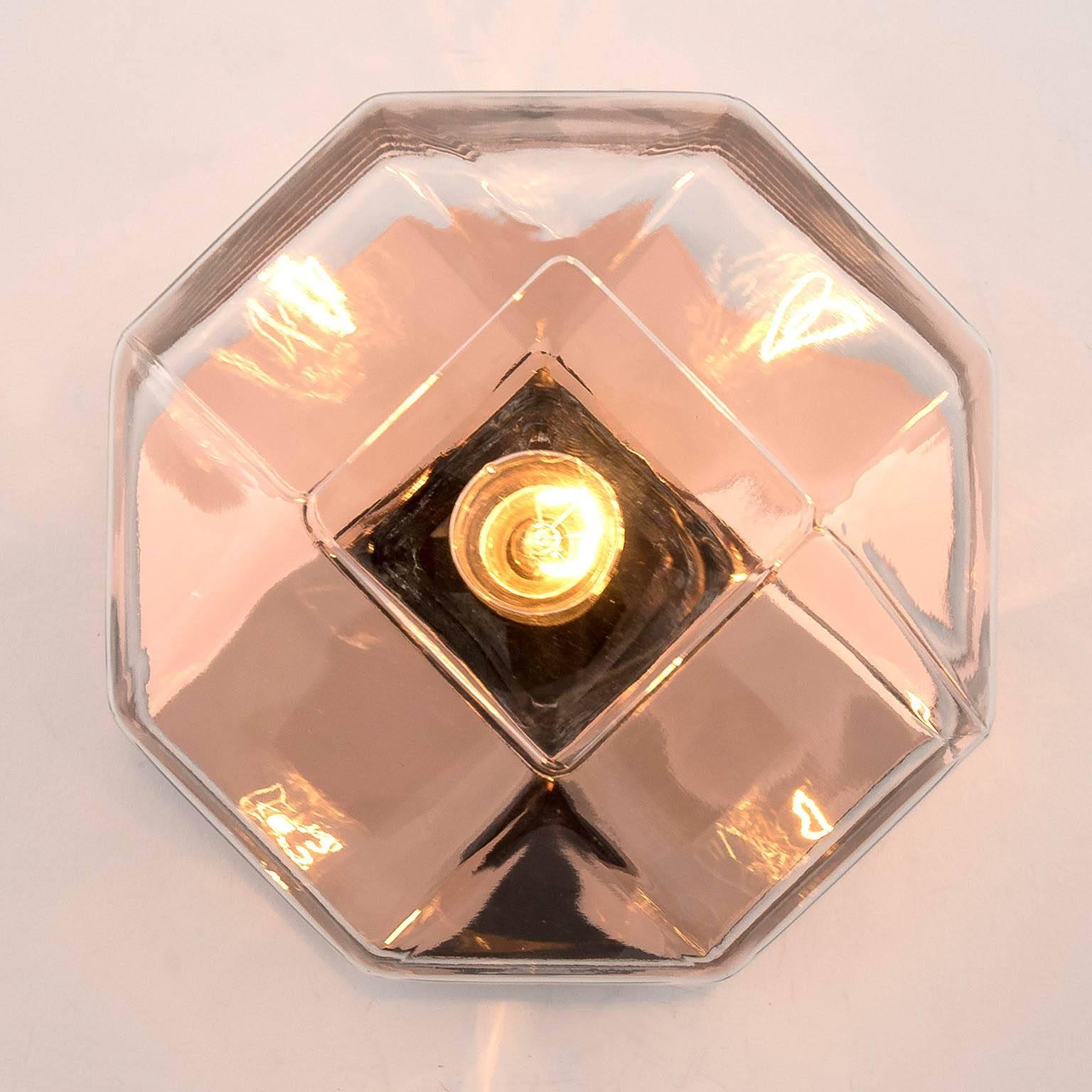 Late 20th Century Motoko Ishii for Staff, Copper Flush Mount, Table or Wall Light, 1970s