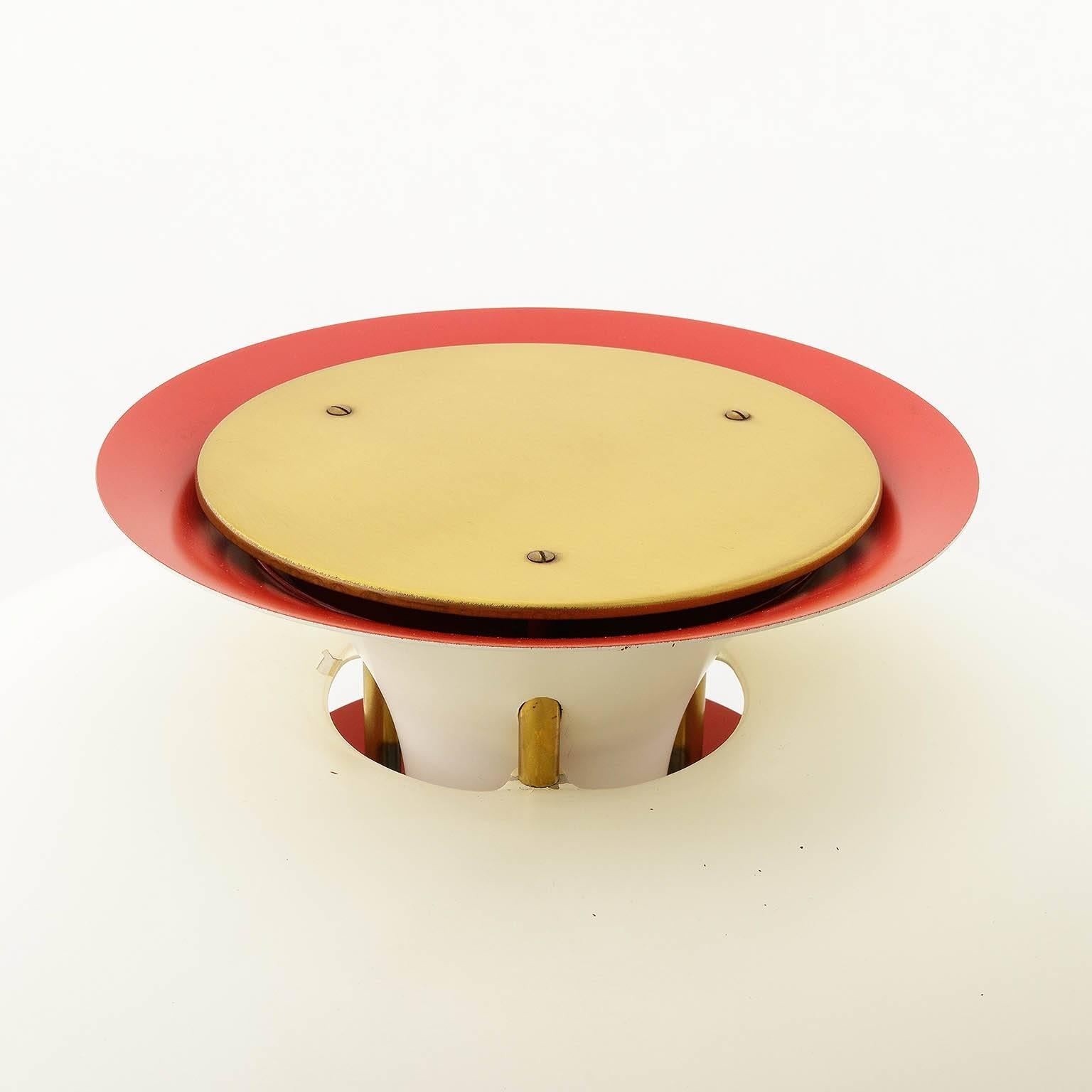 Scandinavian Modern Table Lamp PH5 by Poul Henningsen for Louis Poulsen, Patinated Brass, 1960s