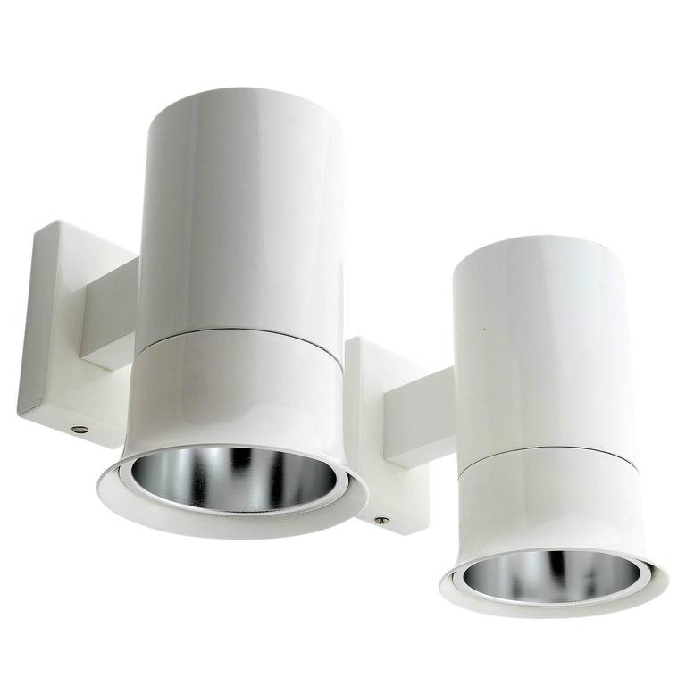 White Metal Sconces Wall Lights by J.T. Kalmar, 1970 at 1stdibs