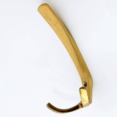 Three-Coat Wall Hooks Brass by Hertha Baller, Austria, 1950s