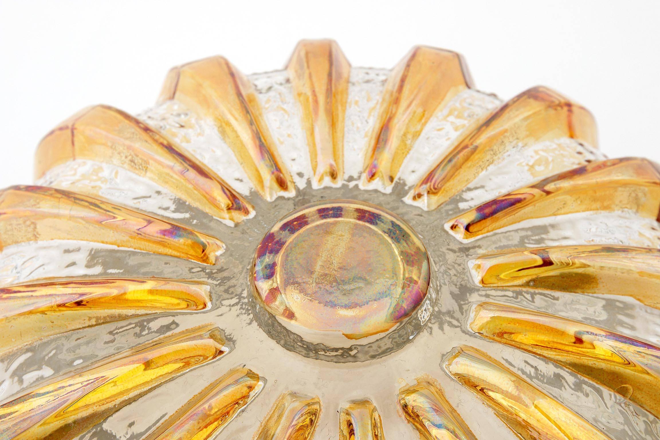 Metal Sunburst Light Fixture, 1970