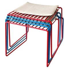 Set mit Hockern von Atelier A, Modell 554