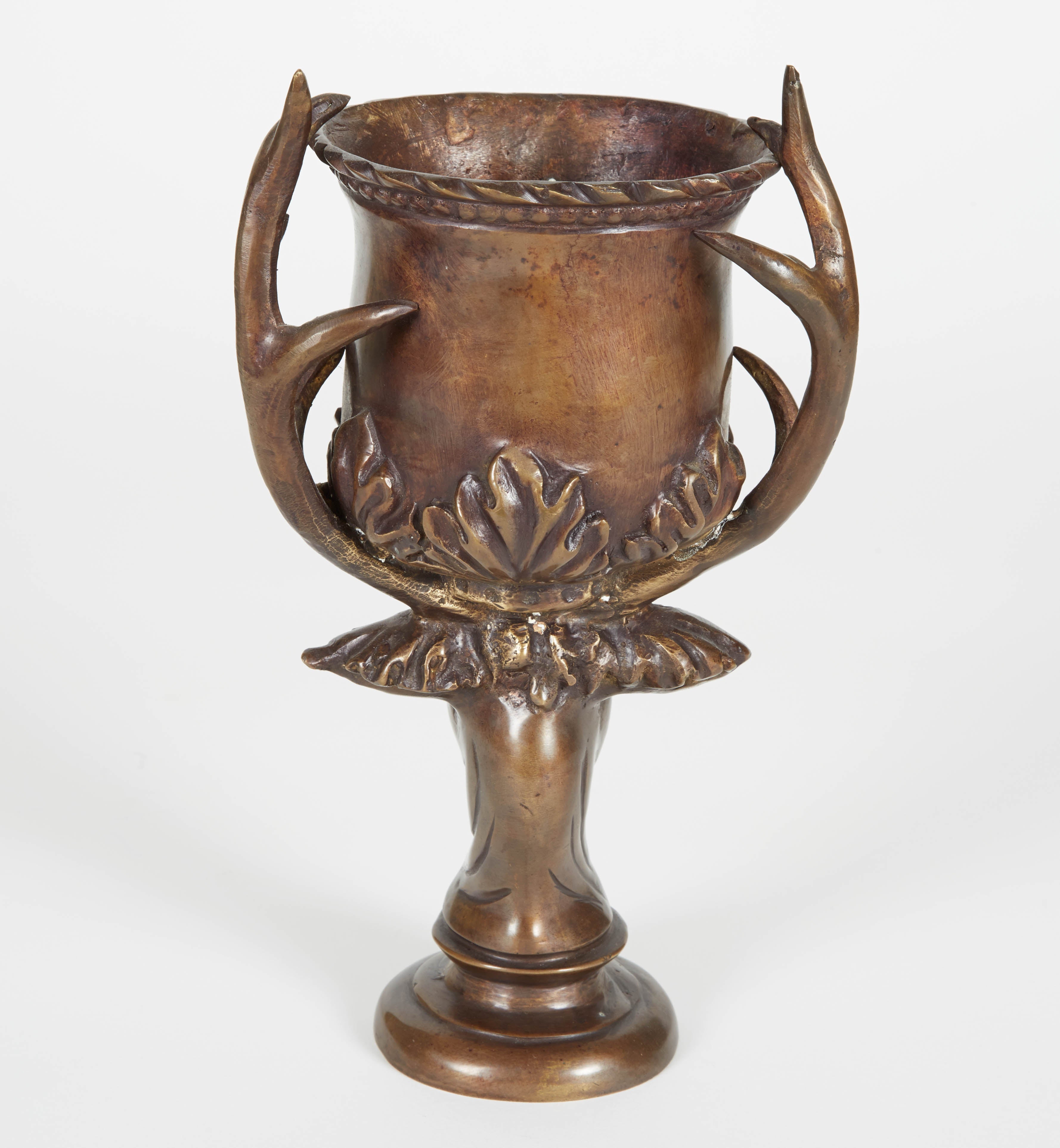 1890s Antique German Bronze Chalice