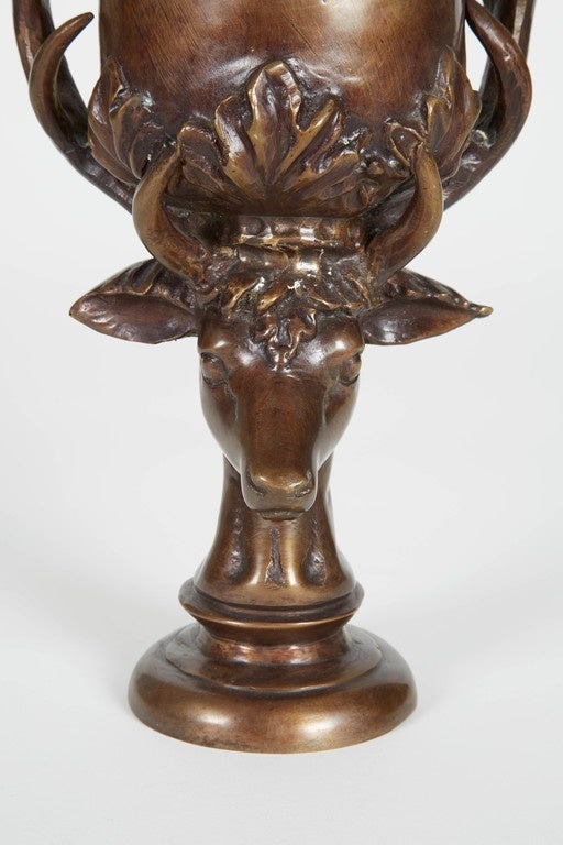 19th Century 1890s Antique German Bronze Chalice