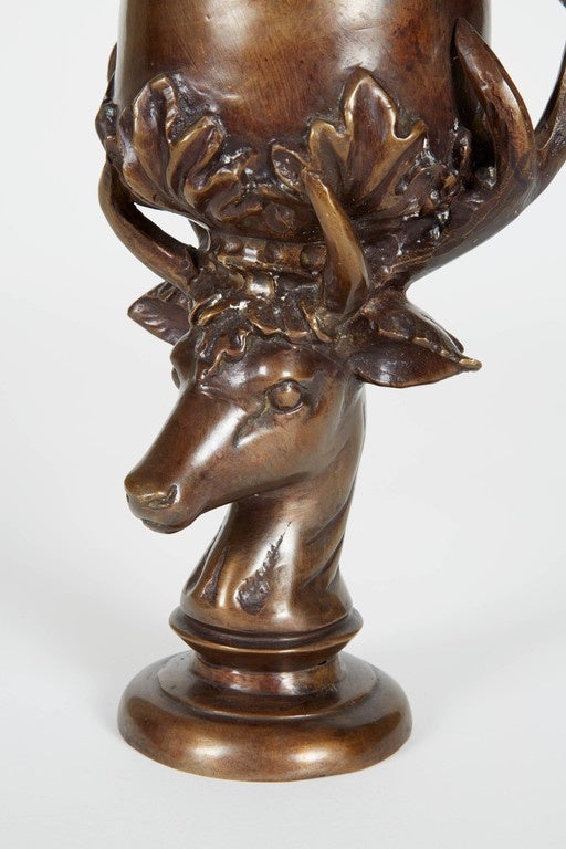 1890s Antique German Bronze Chalice 1
