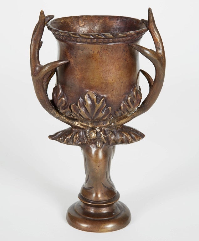 1890s Antique German Bronze Chalice 2