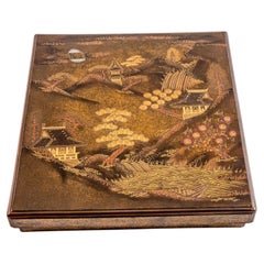 Japanese lacquer Suzuribako Writing Set.